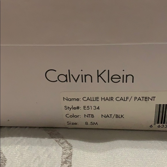 Calvin Klein peep toe wedge heels - Picture 3 of 5